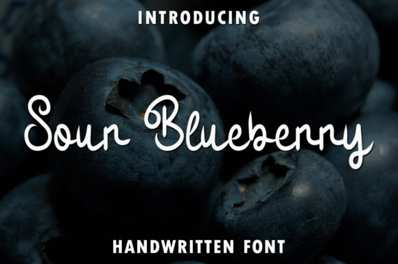 Sour Blueberry Font Poster 1