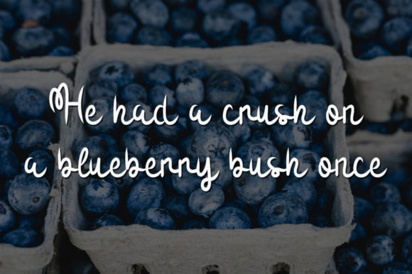 Sour Blueberry Font Poster 3