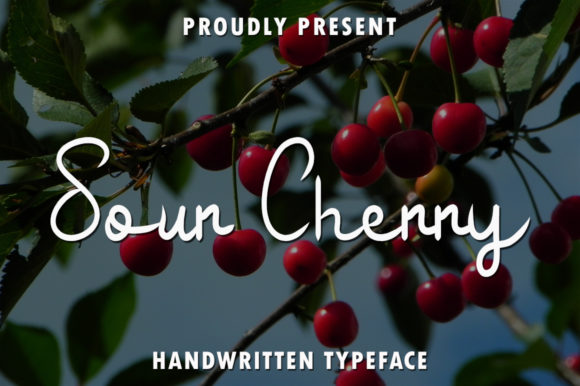 Sour Cherry Font Poster 1