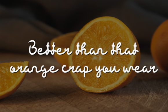 Sour Orange Font Poster 2