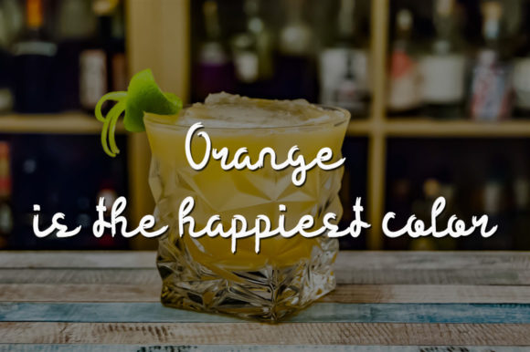 Sour Orange Font Poster 4