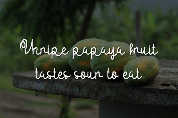 Sour Papaya Font Poster 4