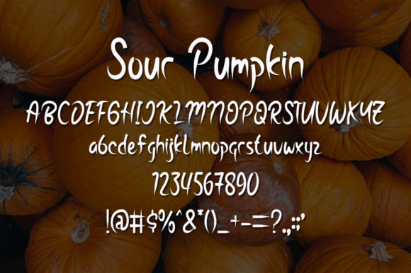 Sour Pumpkin Font Poster 5