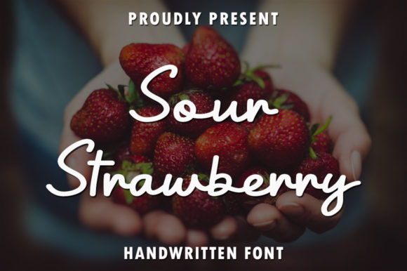 Sour Strawberry Font Poster 1