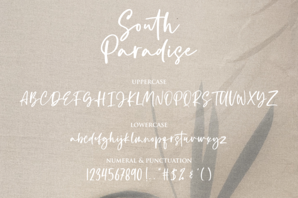 South Paradise Font Poster 10