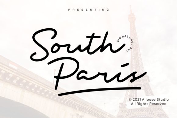 South Paris Font Poster 1