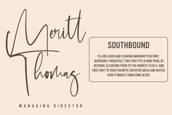 Southbound Font Poster 3
