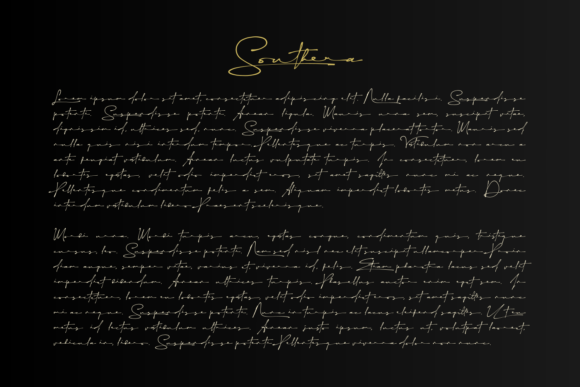 Southera Font Poster 6