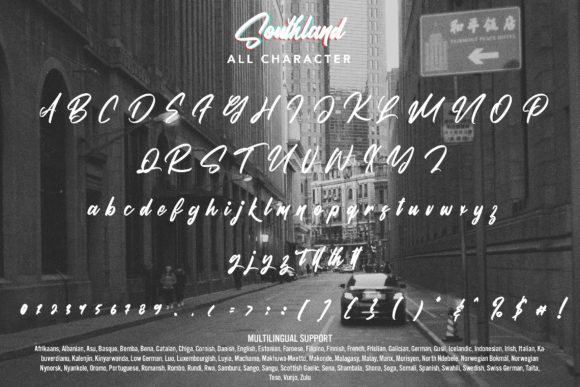 Southland Font Poster 7