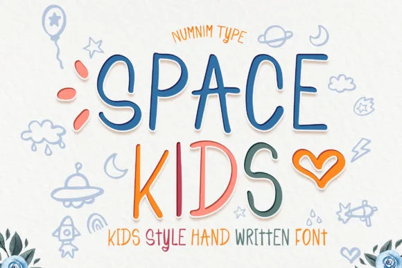 Space Kids Font Space Kids Font Poster 1