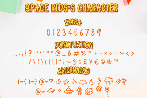Space Kids Font Poster 3