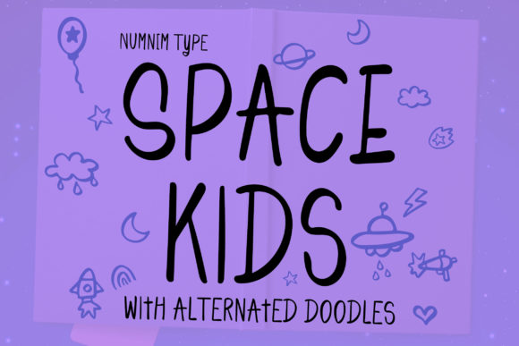 Space Kids Font Poster 8