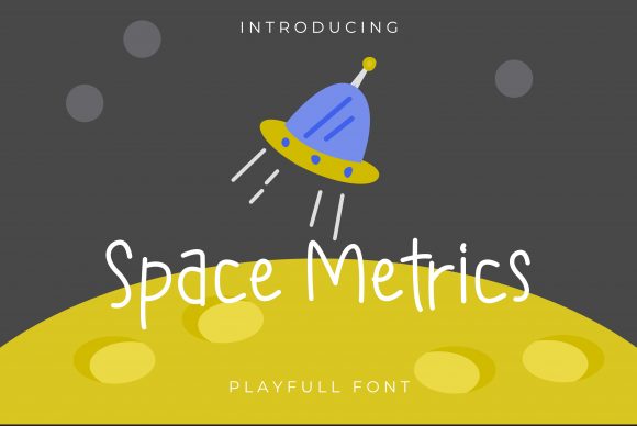 Space Metrics Font Poster 1