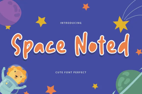 Space Noted Font Space Noted Font Poster 1