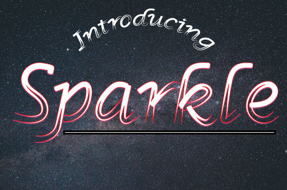 Sparkle Font Poster 1