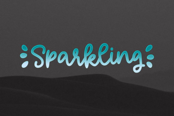 Sparkling Font Poster 1