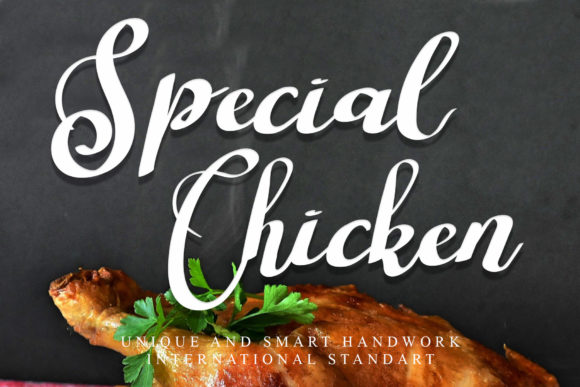 Special Chicken Font Poster 1