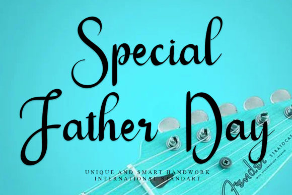 Special Father Day Font Poster 1