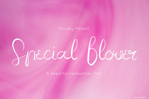 Special Flower Font Poster 1