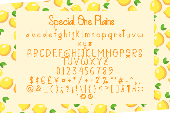Special One Font Poster 5
