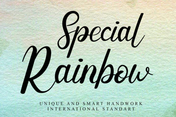 Special Rainbow Font Poster 1