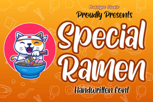 Special Ramen Font Poster 1