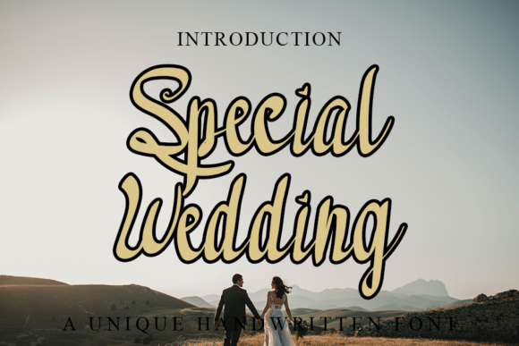 Special Wedding Font Poster 1