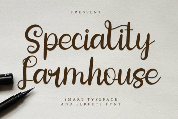Speciality Farmhouse Font Poster 1