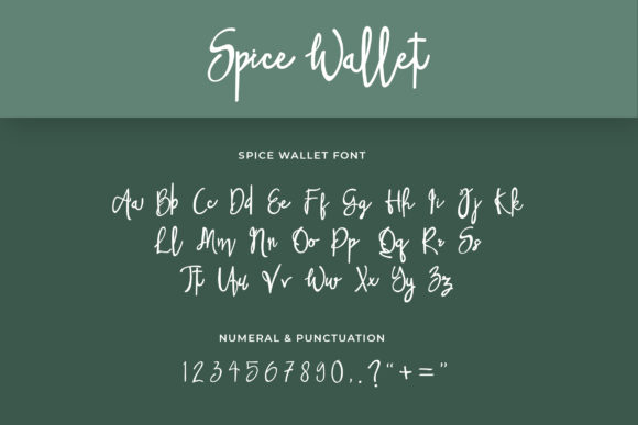 Spice Wallet Font Poster 4