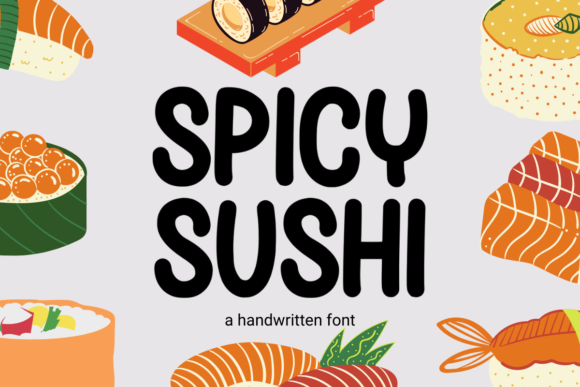 Spicy Sushi Font Poster 1