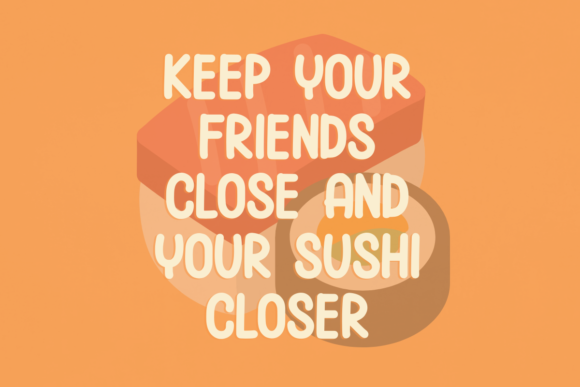 Spicy Sushi Font Poster 2