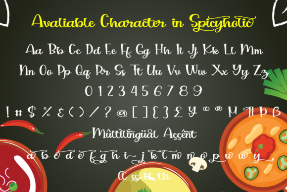 Spicyholic Font Poster 5