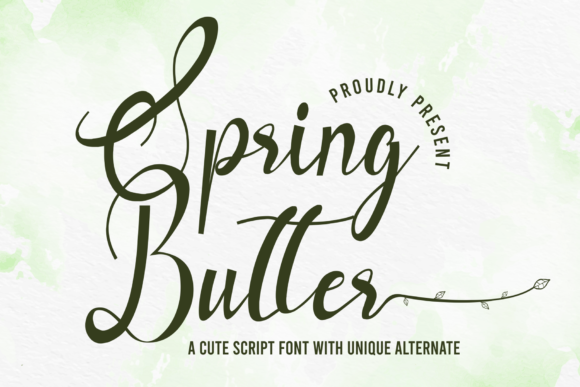 Spring Butter Font Poster 1