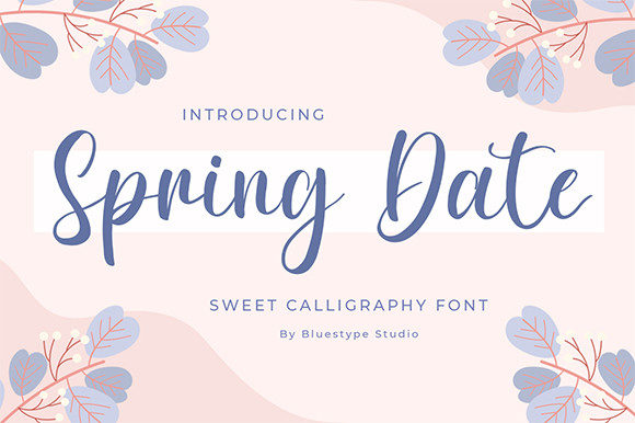 Spring Date Font