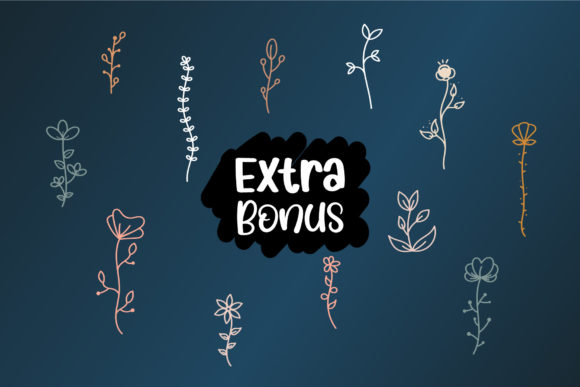 Spring Flowers Font Poster 6