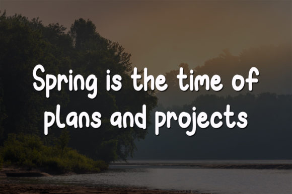 Spring Morning Font Poster 2