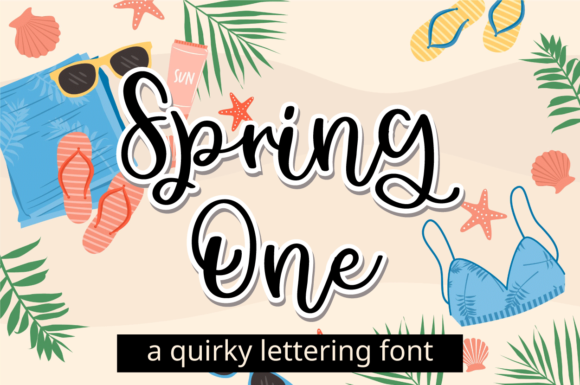 Spring One Font Spring One Font Poster 1