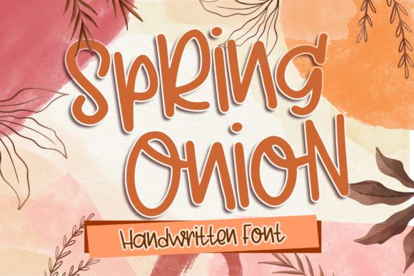 Spring Onion Font Poster 1