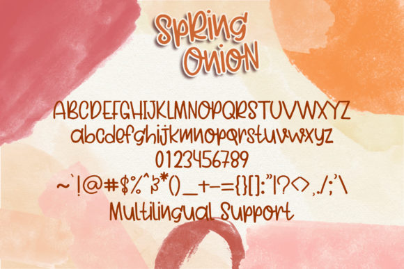 Spring Onion Font Poster 7