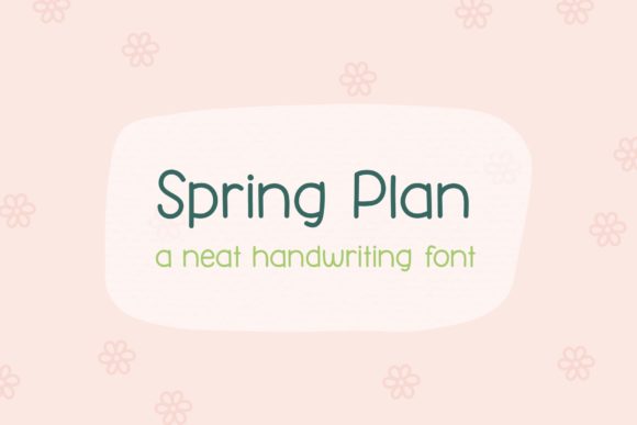 Spring Plan Font Poster 1