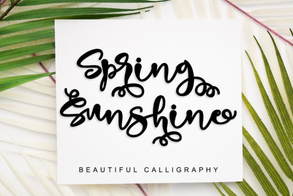Spring Sunshine Font Poster 1