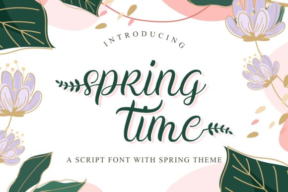 Spring Time Font Poster 1