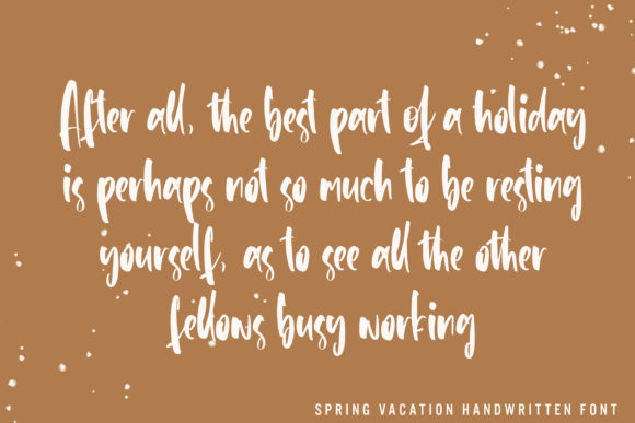 Spring Vacation Font Poster 3