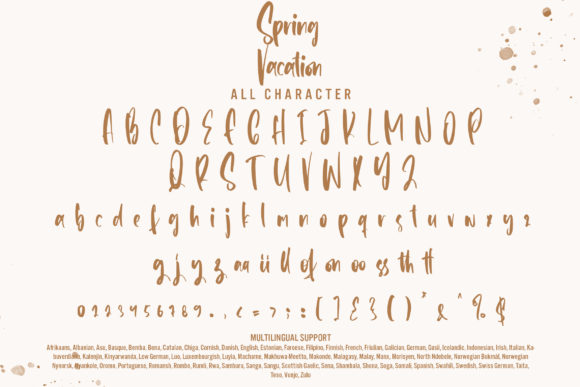 Spring Vacation Font Poster 8