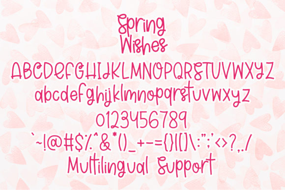 Spring Wishes Font Poster 5
