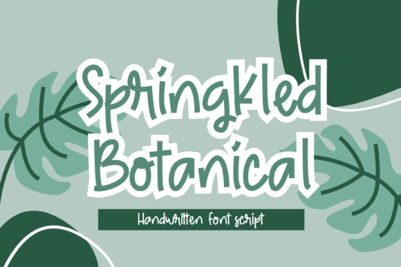 Springkled Botanical Font Poster 1