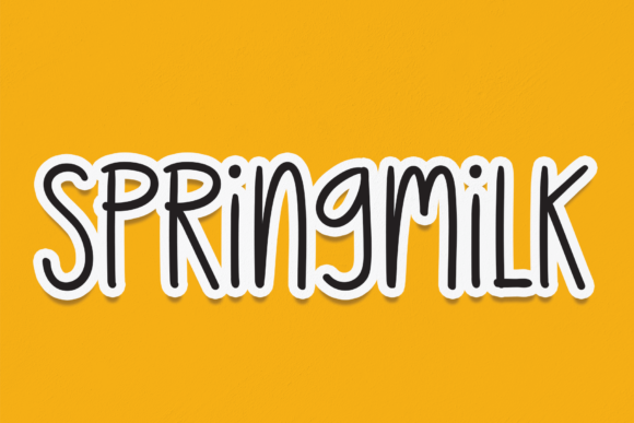 Springmilk Font
