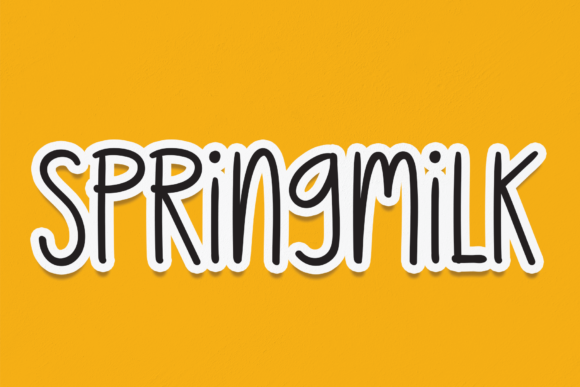 Springmilk Font Poster 1