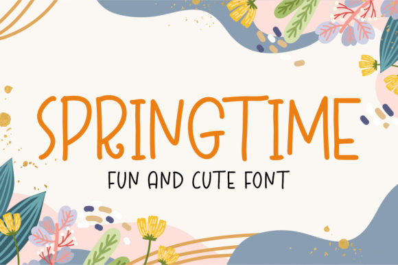 Springtime Font Poster 1