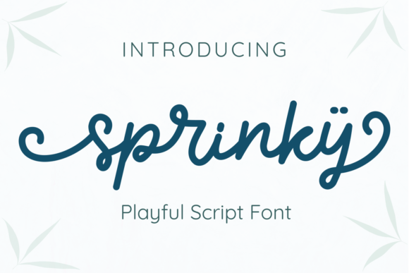 Sprinky Font Poster 1